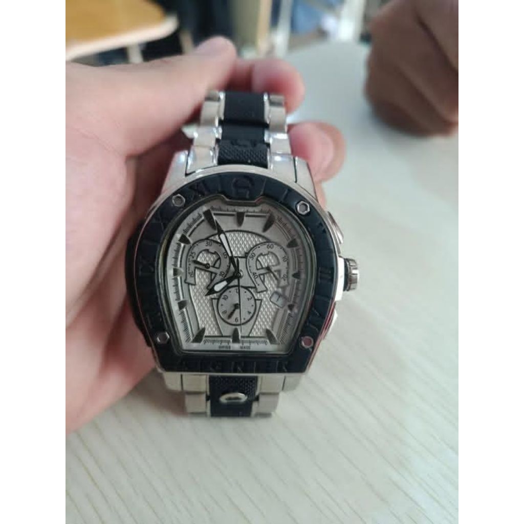 jam aigner roma chrono A38500 bekas sangat Bagus normal semua siap pakai mewah