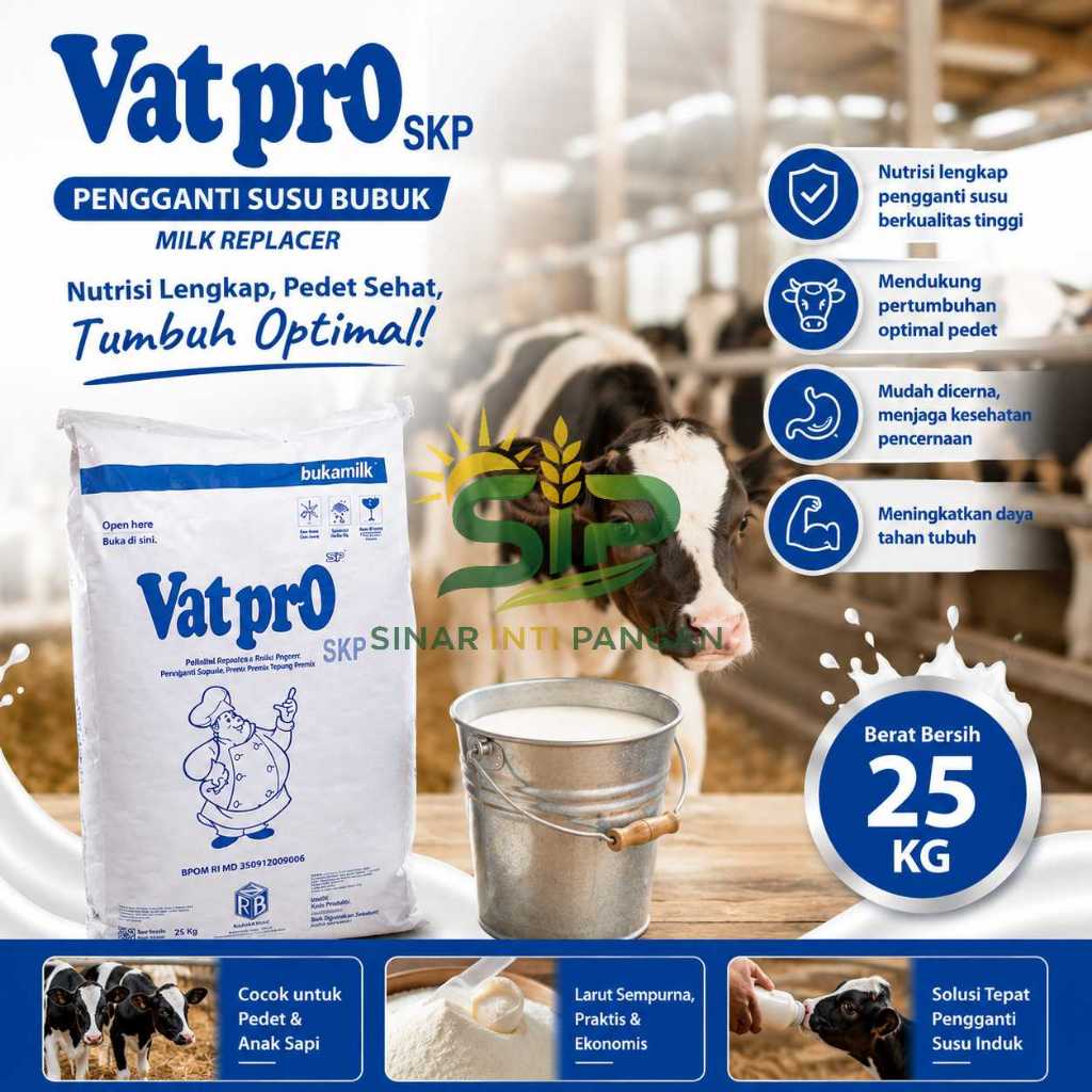 Vatpro Pengganti Susu Bubuk Full Cream Tepung Premix Milk Replacer Karung Grosir Industri Bakery 25k