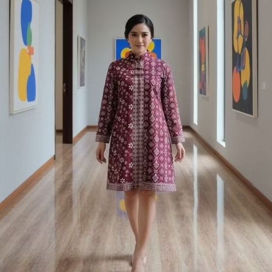 Atasan wanita terbaru Tunik Yuana Batik Dengan Bahan Katun Premium Dan Sudah Lapis Furing Nyaman Di 