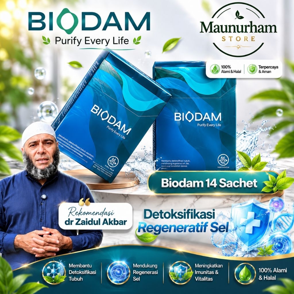 BIODAM HERBAL ALAMI REKOMENDASI dr Zaidul Akbar MENGATASI JANTUNG DAN DIABETES