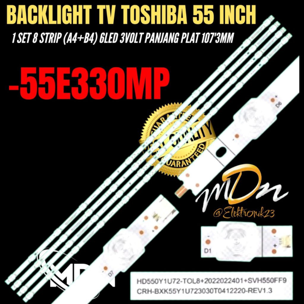 BACKLIGHT TV LED TOSHIBA 55 INCH 55E330MP BACKLIGHT TV LED TOSHIBA 55 INCH