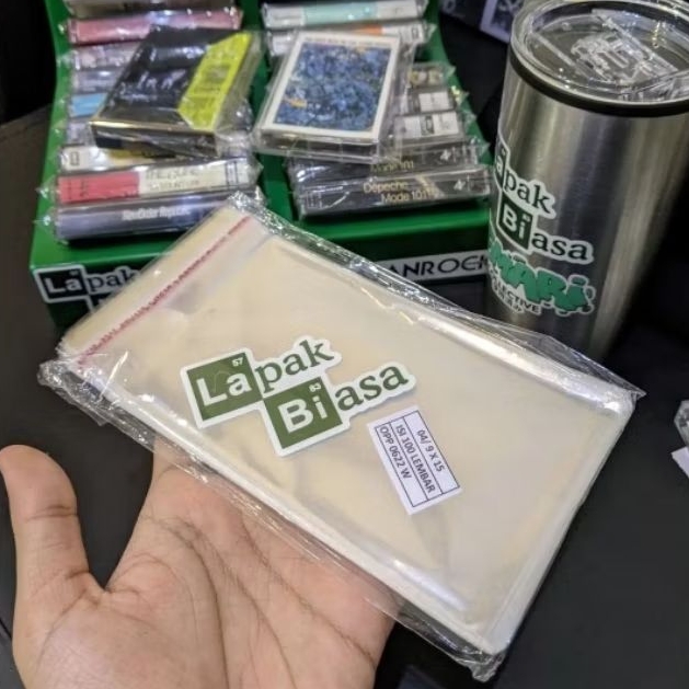 Cassette Seal Plastik Segel Kaset Pita Isi 100 pcs