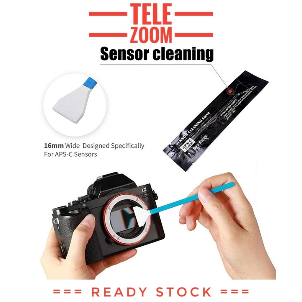 CCD Swab Kapas Pembersih Pembersih Cleaning Kit Sensor CMOS Camera Kamera Full Frame APSC MFT M4/3 C