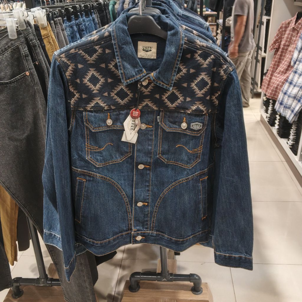 USED JACKET JEANS DENIM CASUAL ORIGINAL