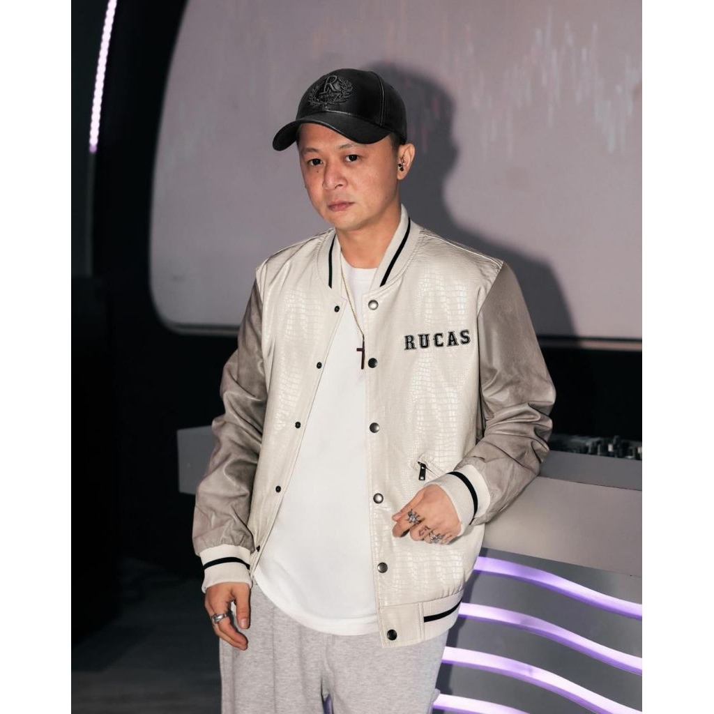 Jacket RUCAS White Python Leather (Size M)
