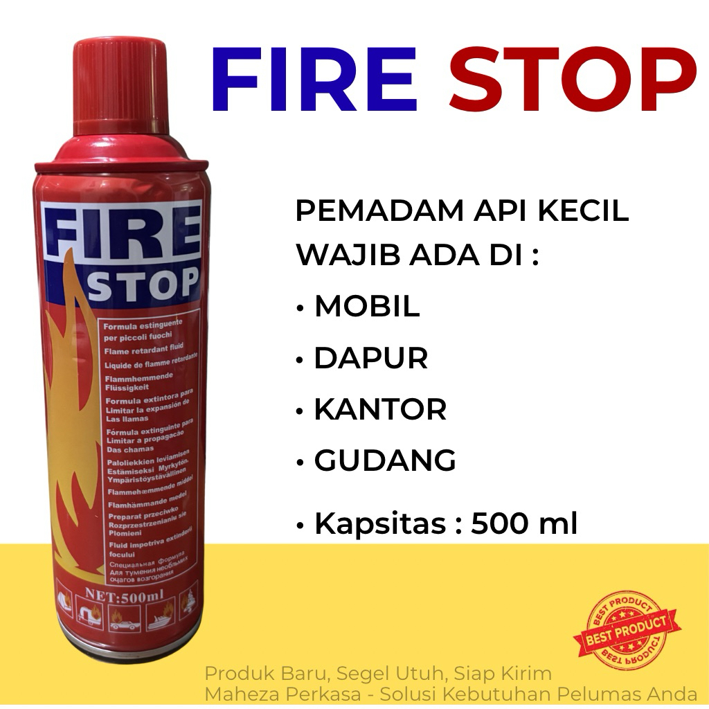 FIRESTOP FIRE STOP EXTINGUISHER APAR MINI SPRAY FOAM ALAT PEMADAM API KEBAKARAN RINGAN PORTABLE MOBI
