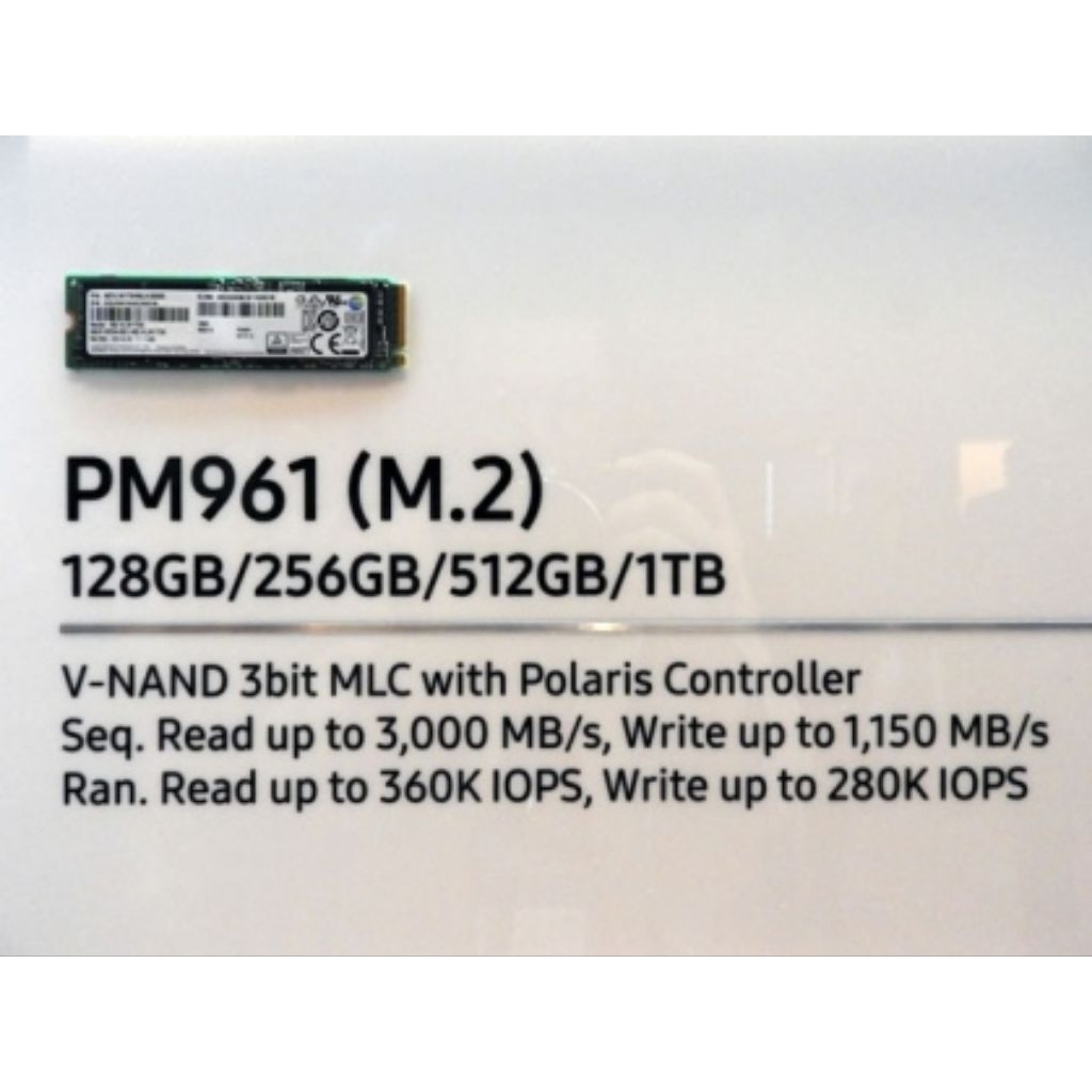 SSD NVME Gen 3.0 x4 | Samsung PM961 512GB | Second Copotan