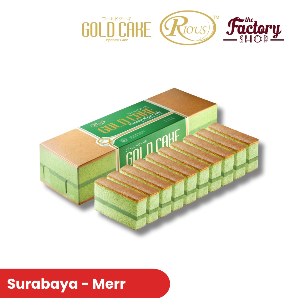 RIOUS GOLD CAKE PANDAN KAYA 400gr (SURABAYA)