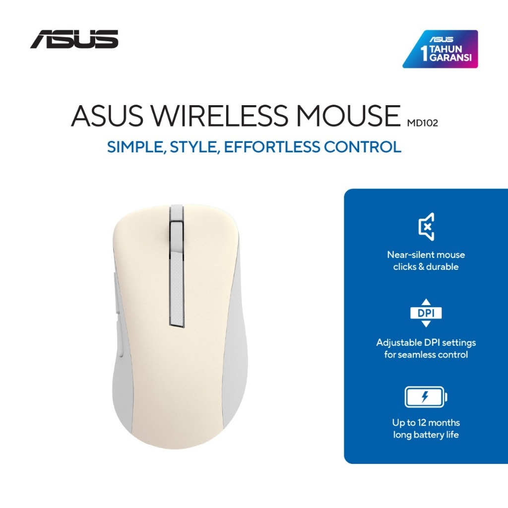 Asus MD102 Mouse Wireless Bluetooth Original Asus