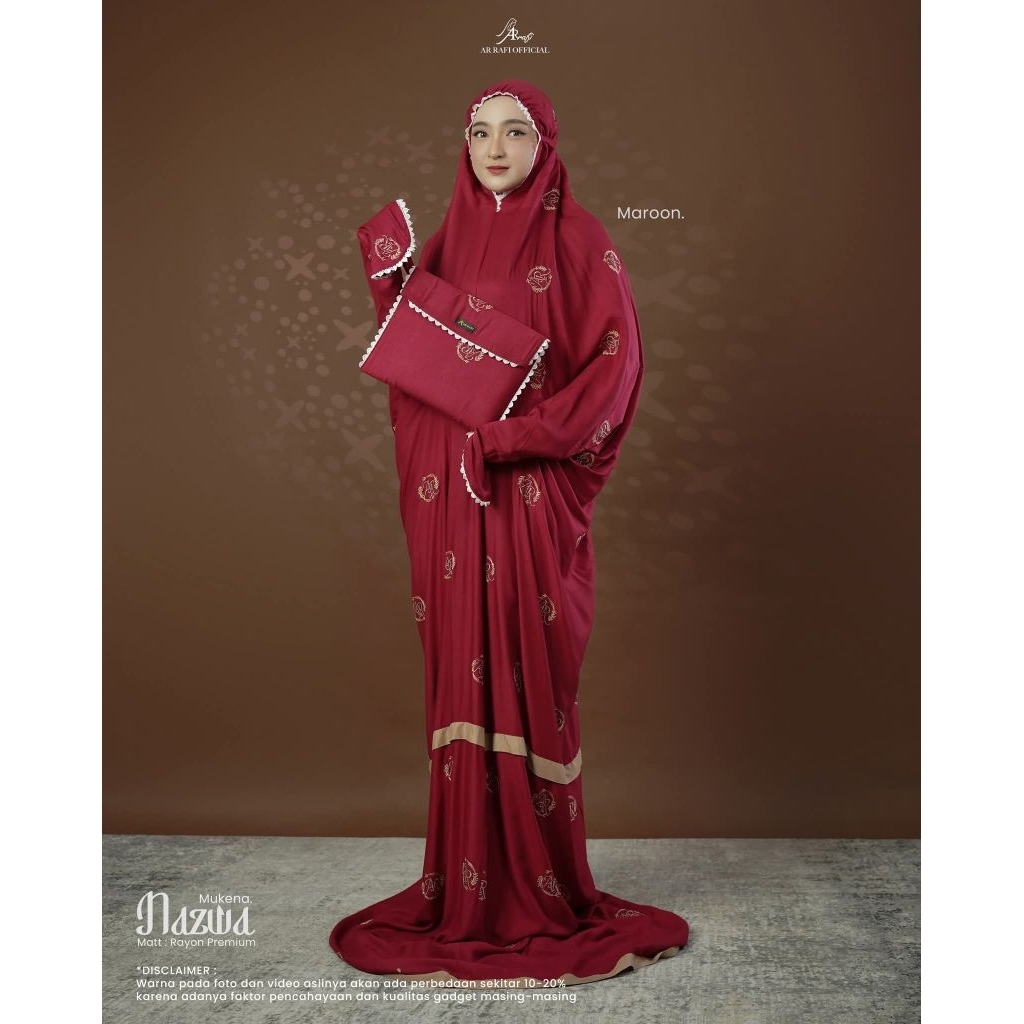 Mukena Lajuran Rayon Mukena Lajuran Arrafi Naza Mukena Lajuran rukuh Lajuran Rayon