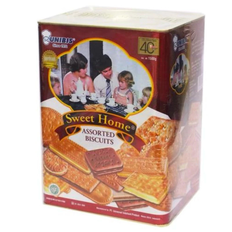 [KHUSUS JATIM] [EXP JAN 27] Unibis Assorted Biscuit Sweet Home Kaleng 1500gr