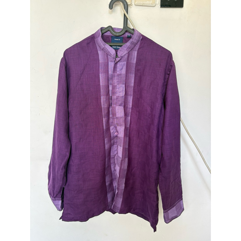 Kemeja Pria Stanley Adams - Koko / Kemeja Kerah Shanghai Premium - Warna Ungu