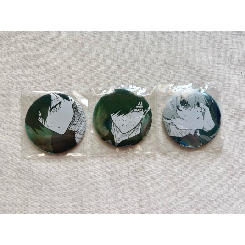 Official Blue Lock Exhibition Can Badge Itoshi Rin Hiori Yo pin bros