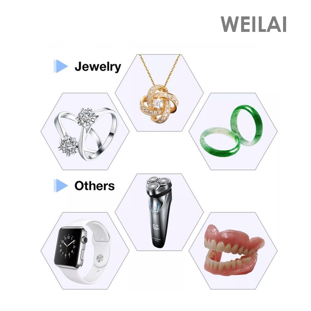 HOT DEALS Weilai WL-968 Mesin Ultrasonic Cleaner Jewelry Glasses Cleaning Ultrasonic Cleaning