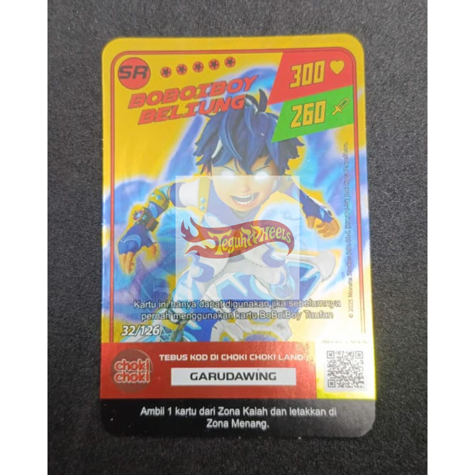 CHOKI CHOKI CARD BOBOIBOY BELIUNG SR