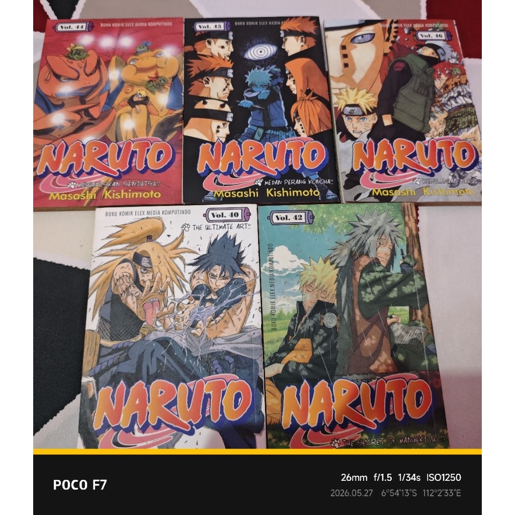 KOMIK NARUTO PRELOVED SATUAN/SET
