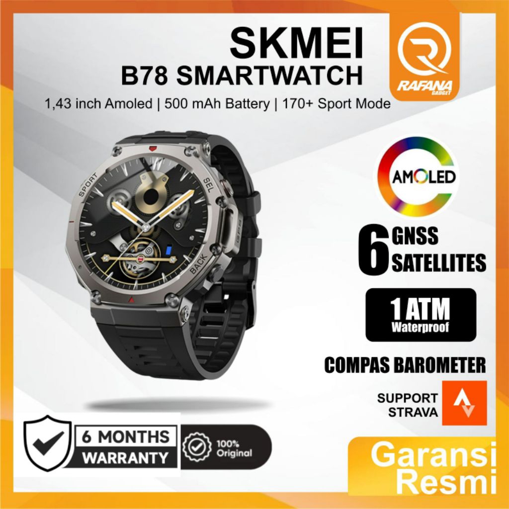 SKMEI B78 Smartwatch military original garansi resmi
