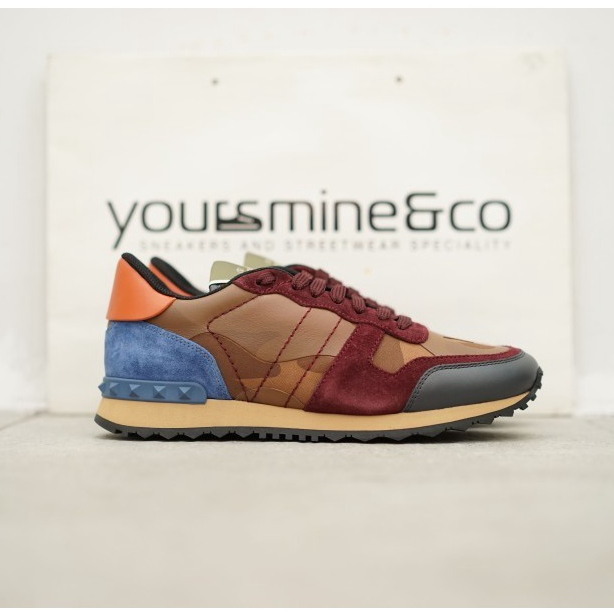 Valentino Camo Rock Runner Low Top Brown