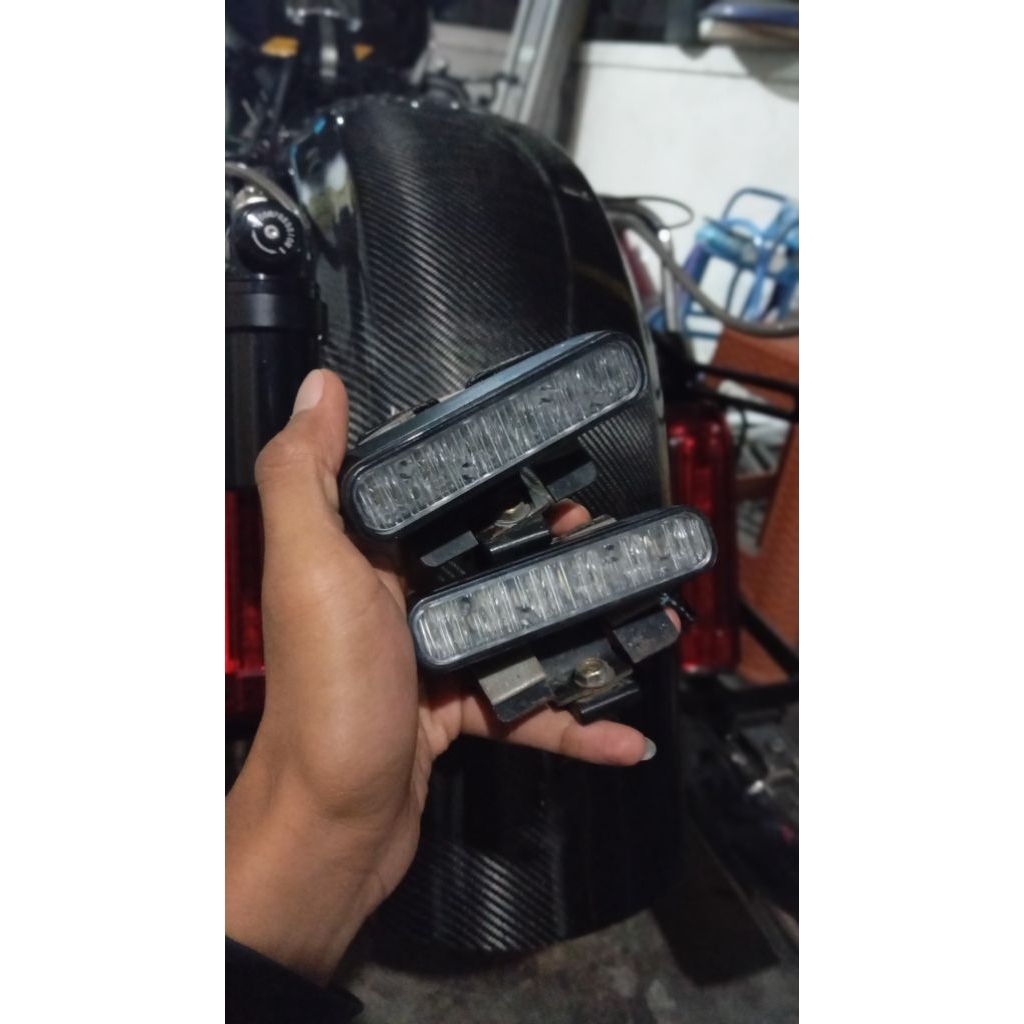 lampu whelen ion biru bekas moge