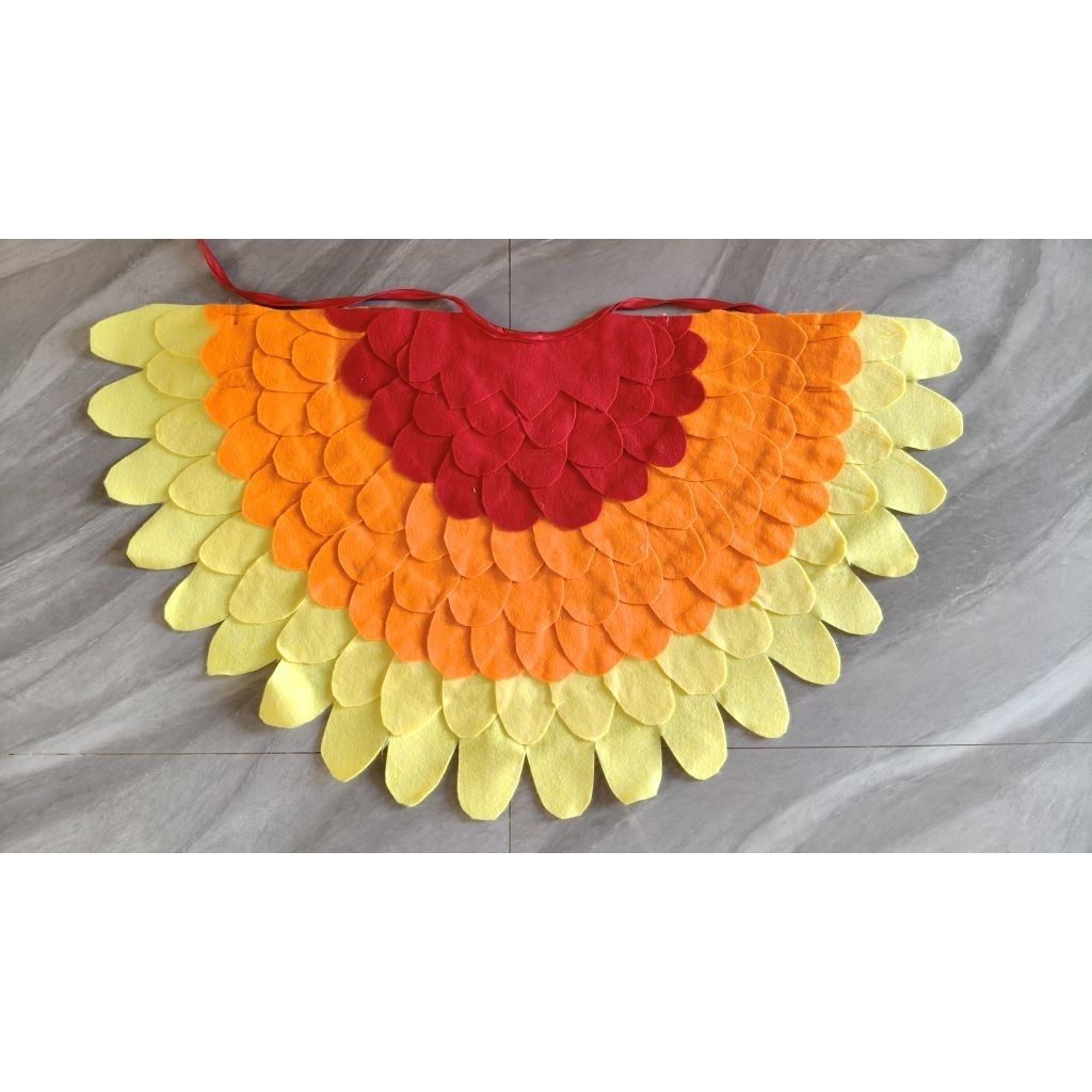 KOSTUM BURUNG KAIN FLANEL (COCOK UNTUK TAMPIL ACARA SEKOLAH  DAN KARNAVAL )