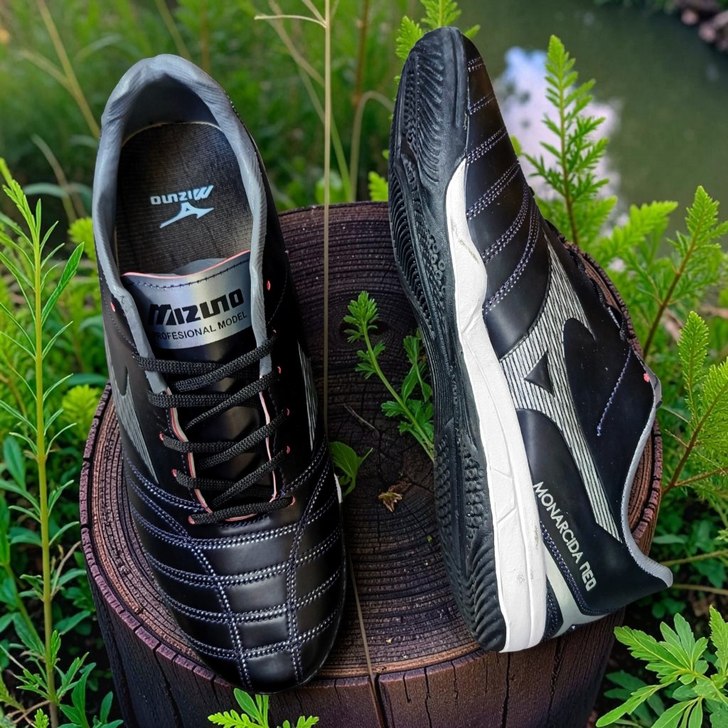 Sepatu Futsal Mizuno Monarcida Black Silver Termurah