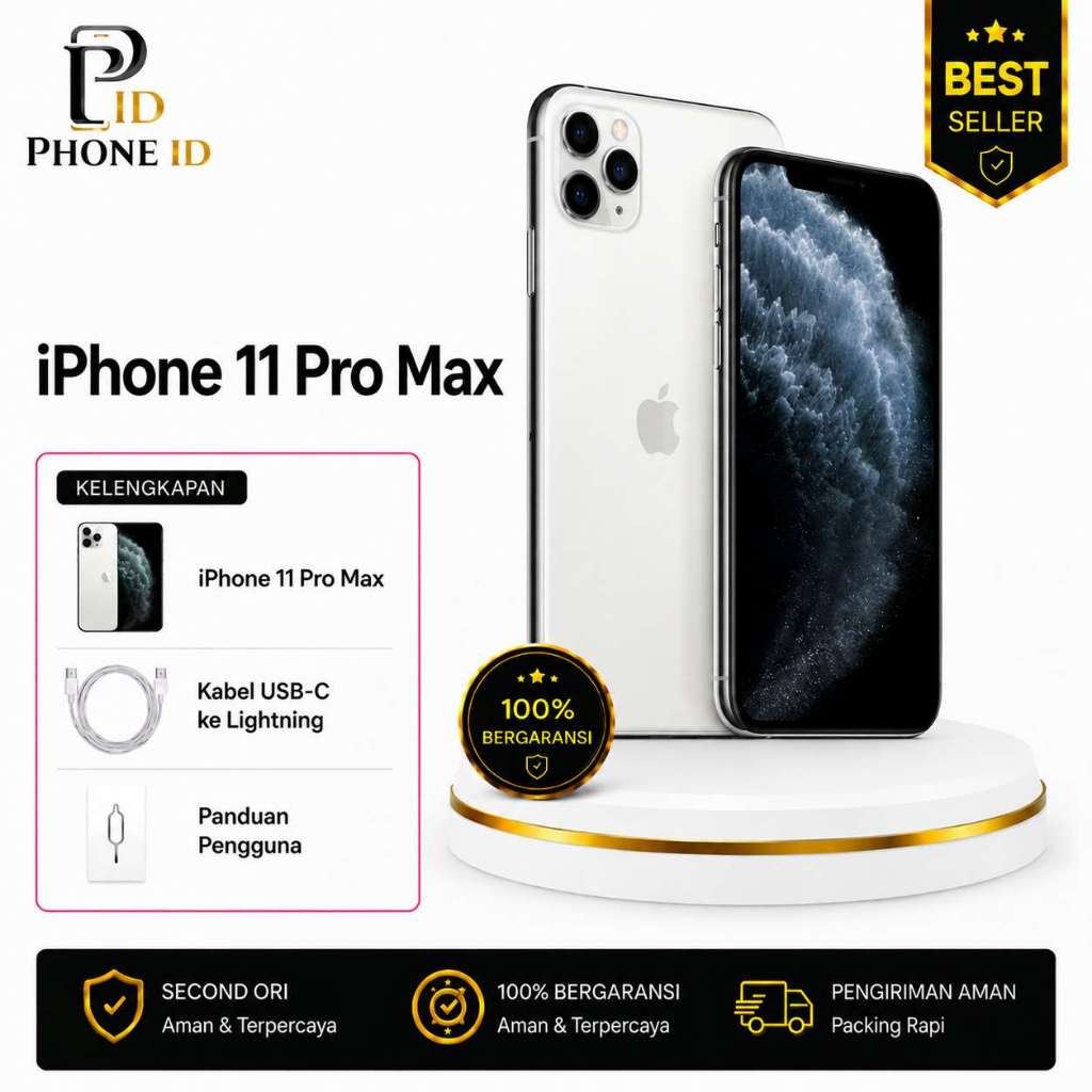 IP 11 PRO MAX 256GB/64GB SECOND FULLSET MULUS
