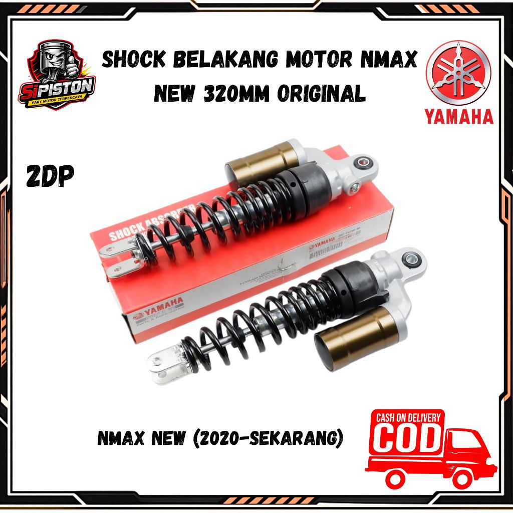Shock Belakang Motor NMAX New 320MM Original - 2DP Skok Nmax New