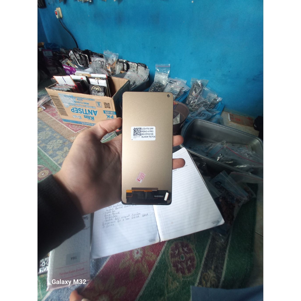 lcd touchcreen RENO 4 PRO LOKAL berfungsi normal asli original copotan bergaransi