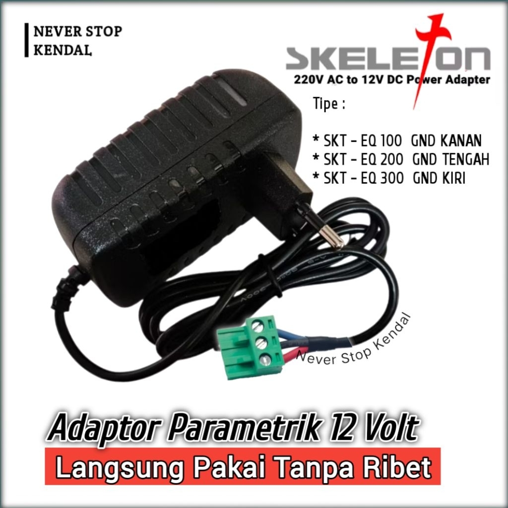 Adaptor parametrik equalizer & Konektor parametrik equalizer skeleton 3tipe