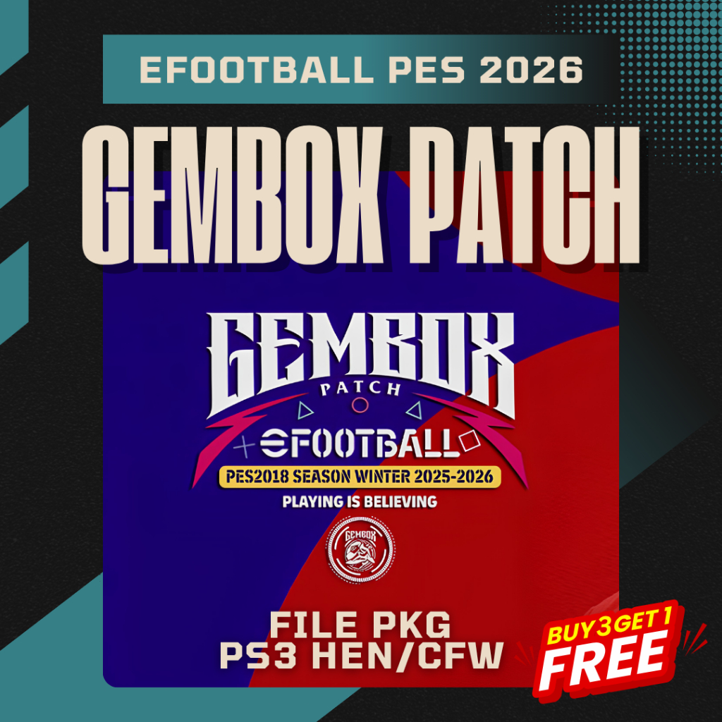 EFOOTBALL PES 2026 PS3 CFW/HEN – GEMBOX PATCH UPDATE REV 2 WORLD CUP | Transfer Terbaru 2025/2026