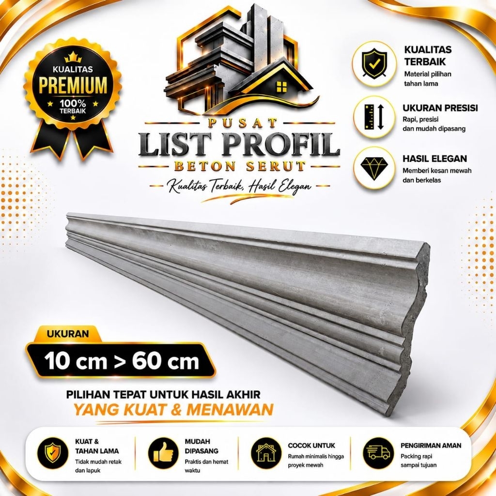 List Profil Beton Klasik_Lisplang Profil Beton Tempel_Profil Beton Tempel