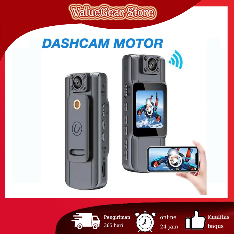 Acroder Dashcam Motor / Dashcam Motor Waterproof WiFi HD1080P Night Vision 2.0'' LCD Layar Loop Reco