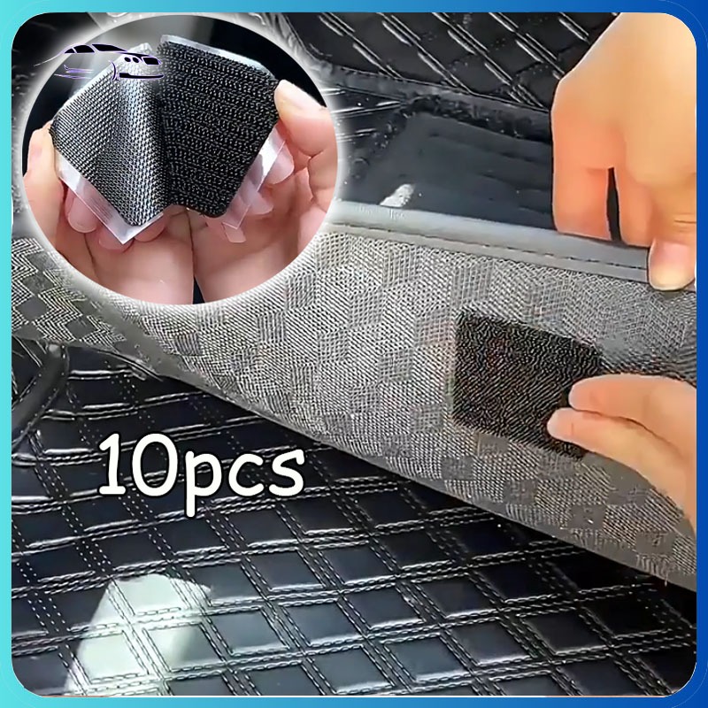 10PCS Double Tape Super Kuat 3M Velcro Anti Slip Hook  Perekat Serbaguna Adhesive  Velcro Karpet Mob
