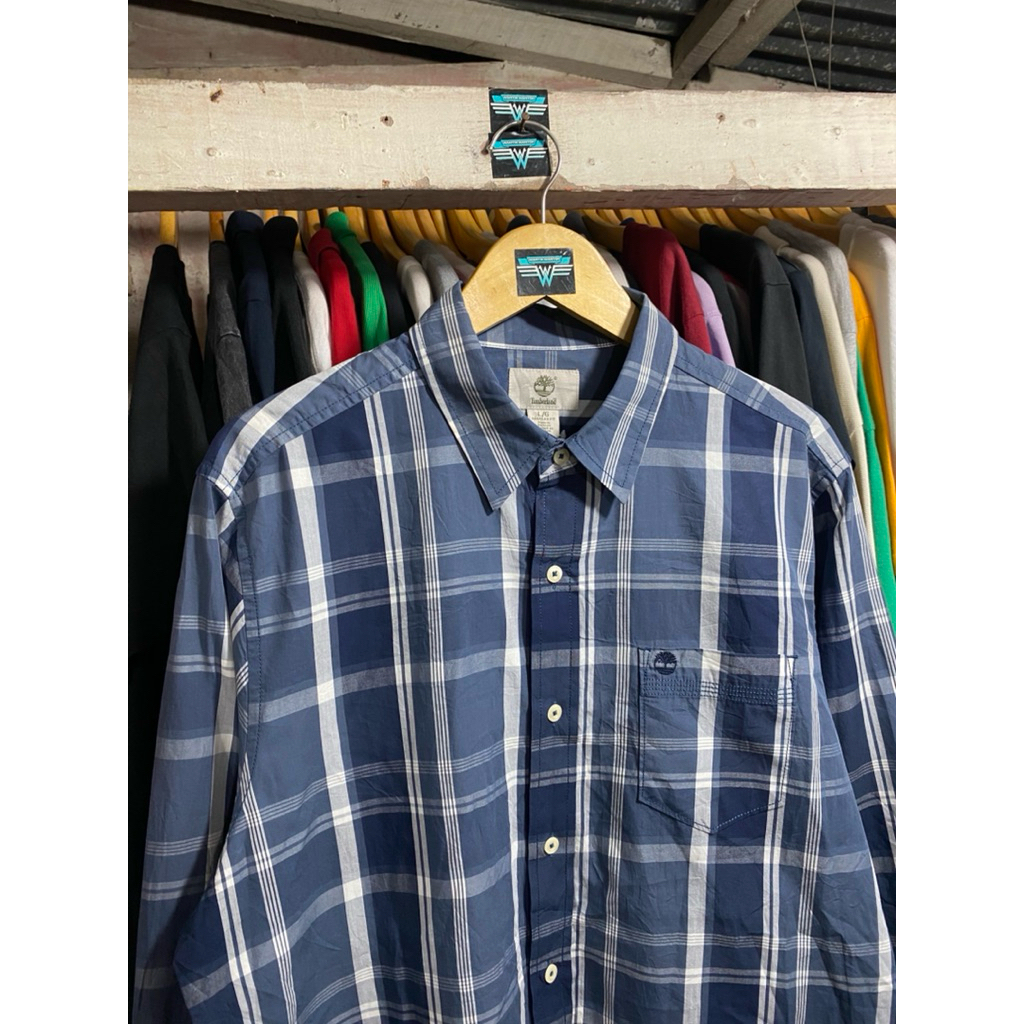 Kemeja Lengan Panjang Timberland Stripe