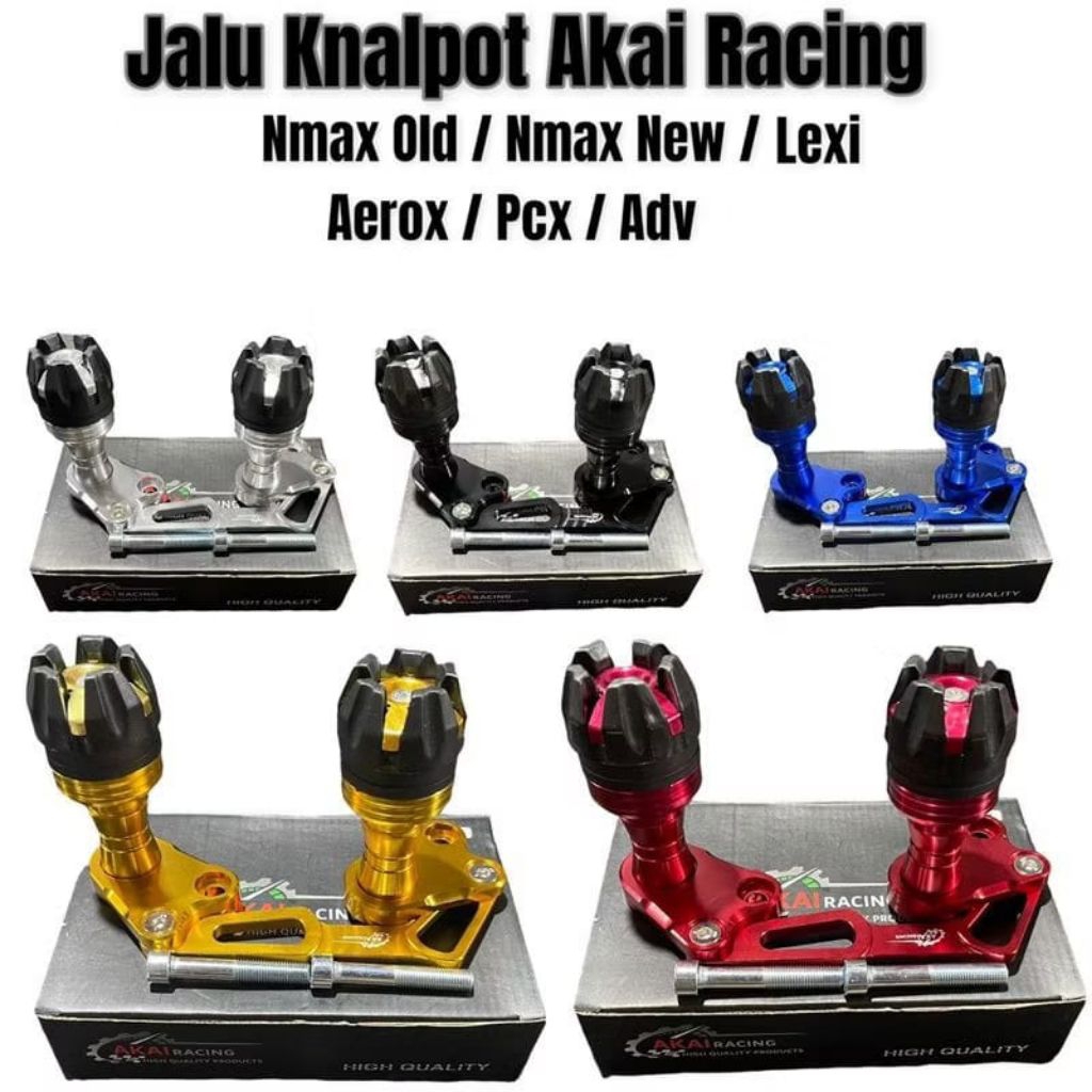 Jalu knalpot Frame slider pelindung knalpot Nmax Aerox Lexi PCX 150 PCX 160 ADV Dan motor Lainnya