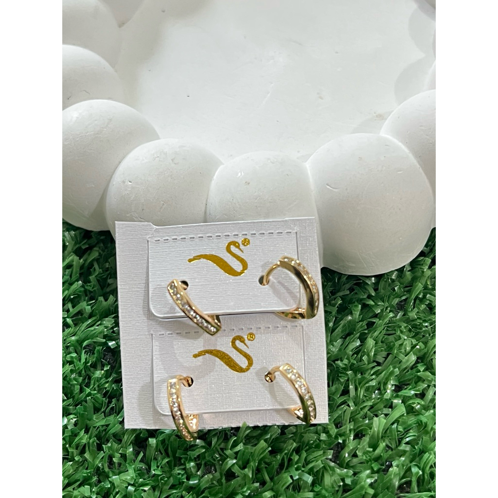LUXURY Anting Hoop xuping Simple dijual perpasang