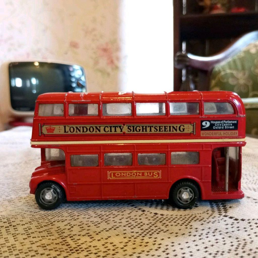 Diecast Mobilan London  City Bus  Jadul Antik Vintage Skala 1:36