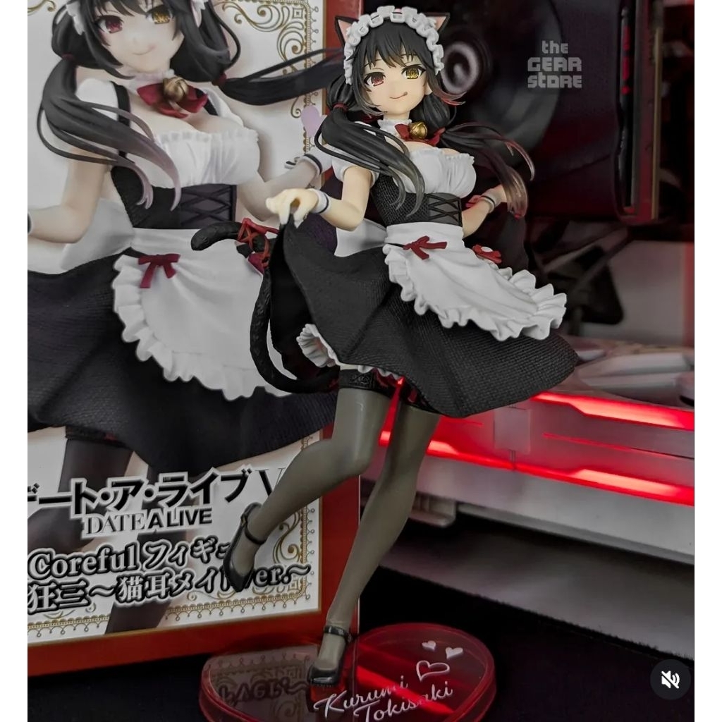 Taito Coreful Figure Date A Live Kurumi Tokisaki Cat Ear Maid Ver