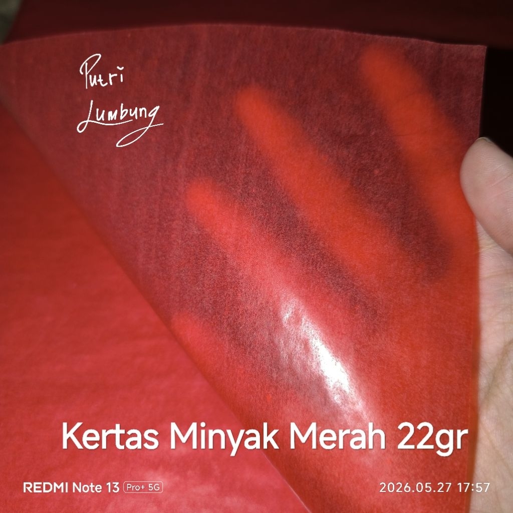 Kertas Minyak Merah Polos Untuk Layangan Sukoi Layangan Palembang 22gsm 100 lembar Kertas Minyak Lay