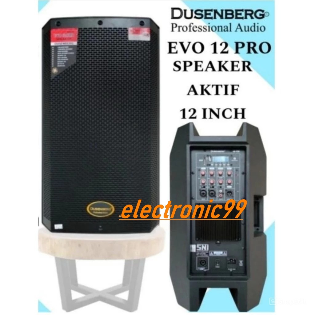 SPEAKER AKTIF DUSENBERG 12 INCH EVO 12 PRO USB MP3 BLUETOOTH DUSENBERG EVO12PRO