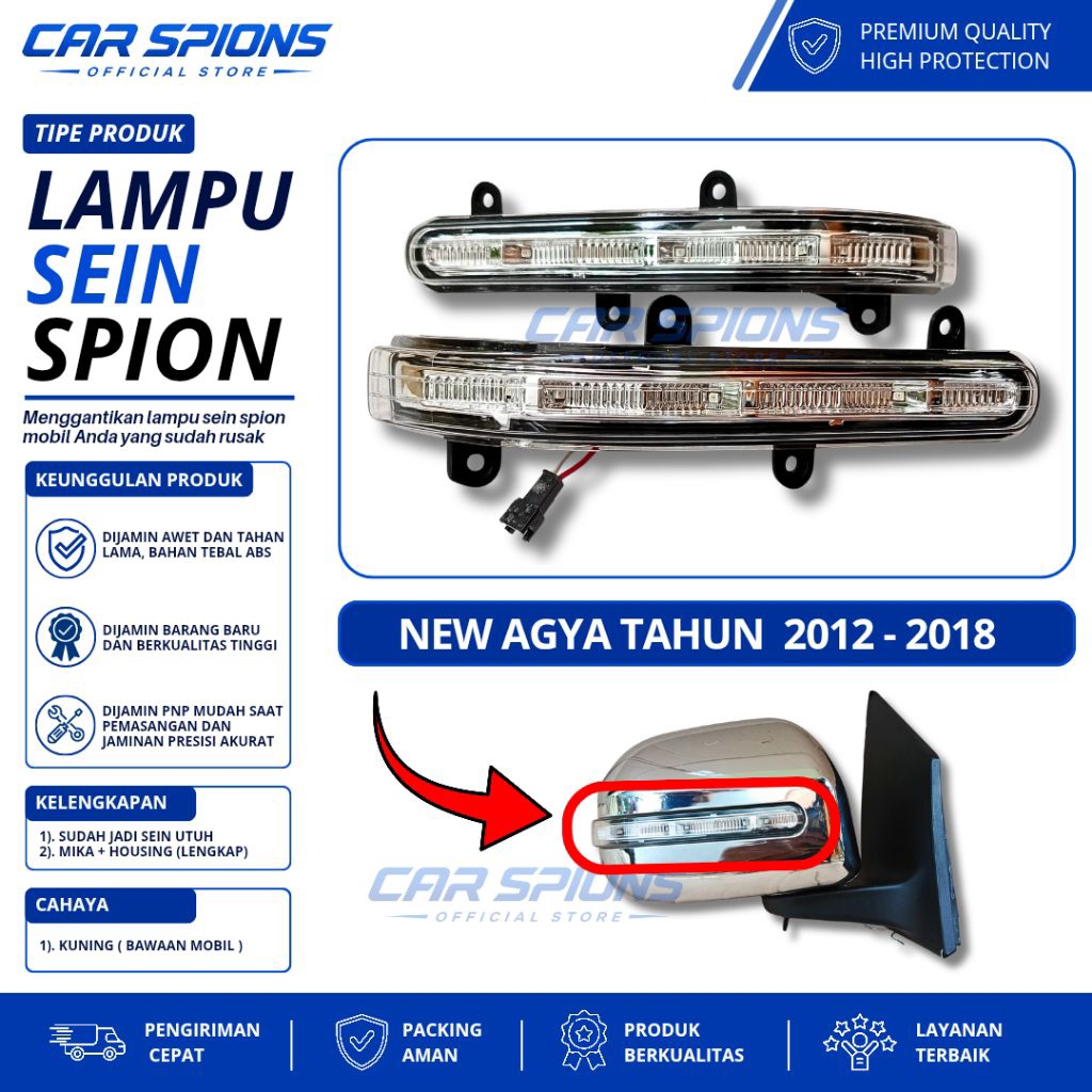 Lampu Sein Spion Agya Tahun 2012-2018 Original Sein mobil All New Agya
