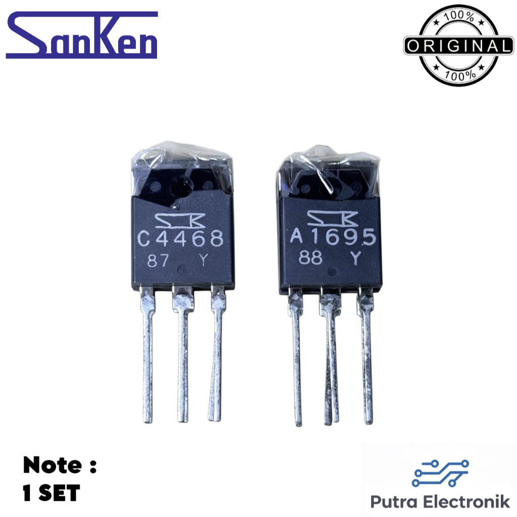 TRANSISTOR TR A1695 C4468 TR POWER A 1695 C 4468 TRANSISTOR FINAL AUDIO ASLI ORIGINAL
