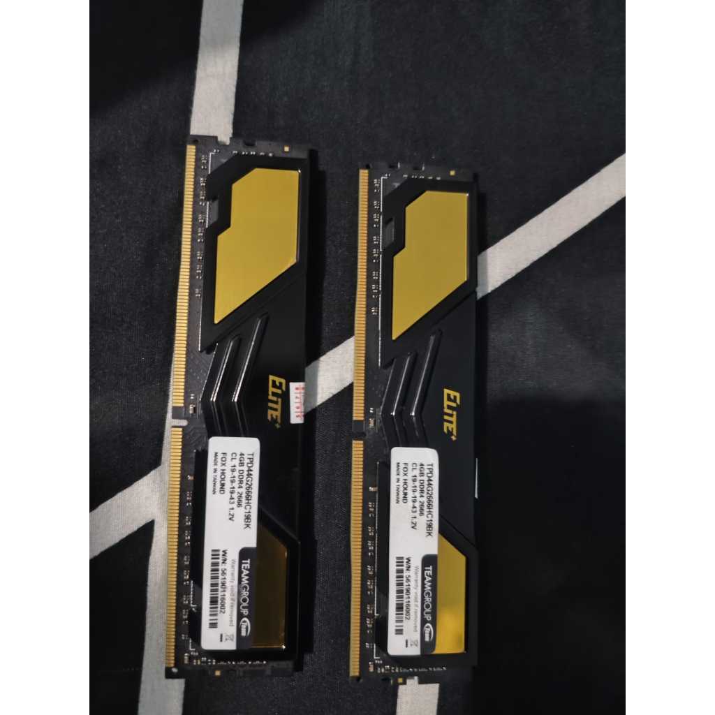 Ram DDR4 8GB TeamGroup Elite (2x4) 2666MHz