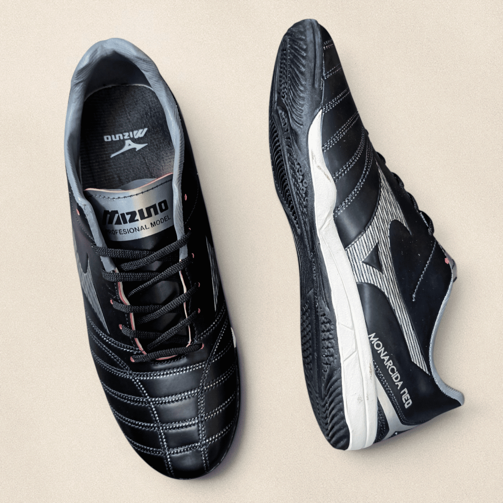 Kaaf - Sepatu Futsal Mizuno Monarcida Black Silver