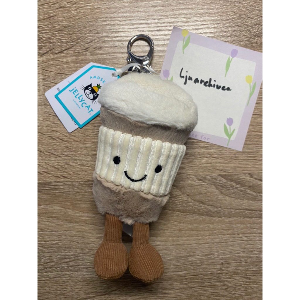 Jellycat Amuseables Coffee to go bag charm (New with tag)