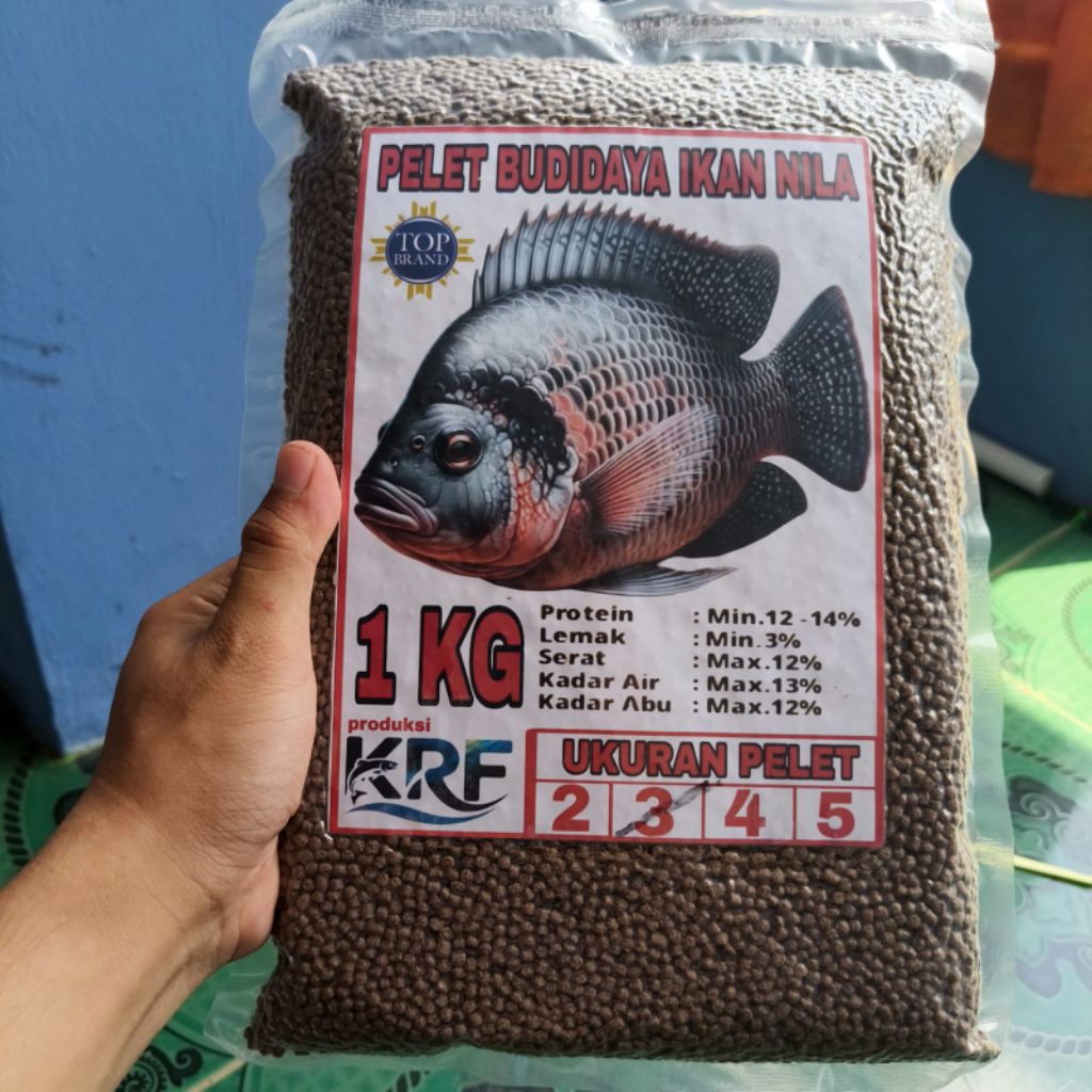Pakan Pelet Ikan Nila Pembesaran Budidaya Ikan Nila Kemasan 1 Kg