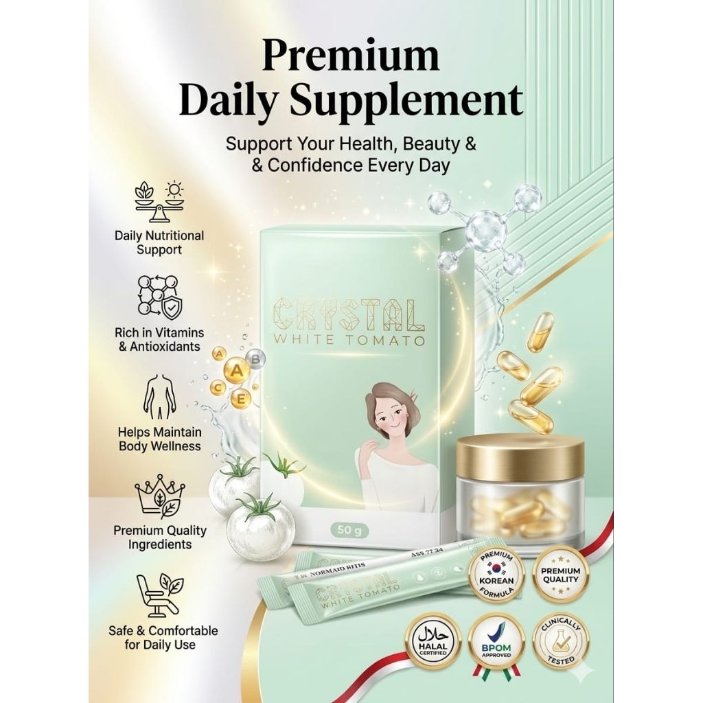CRYSTAL WHITE TOMATO SUBLINGUAL 1 SACHET
