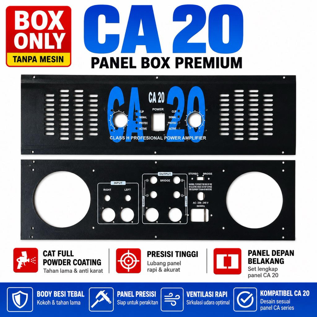 Panel Box CA 20 Amplifier Profesional dengan Bahan Tebal