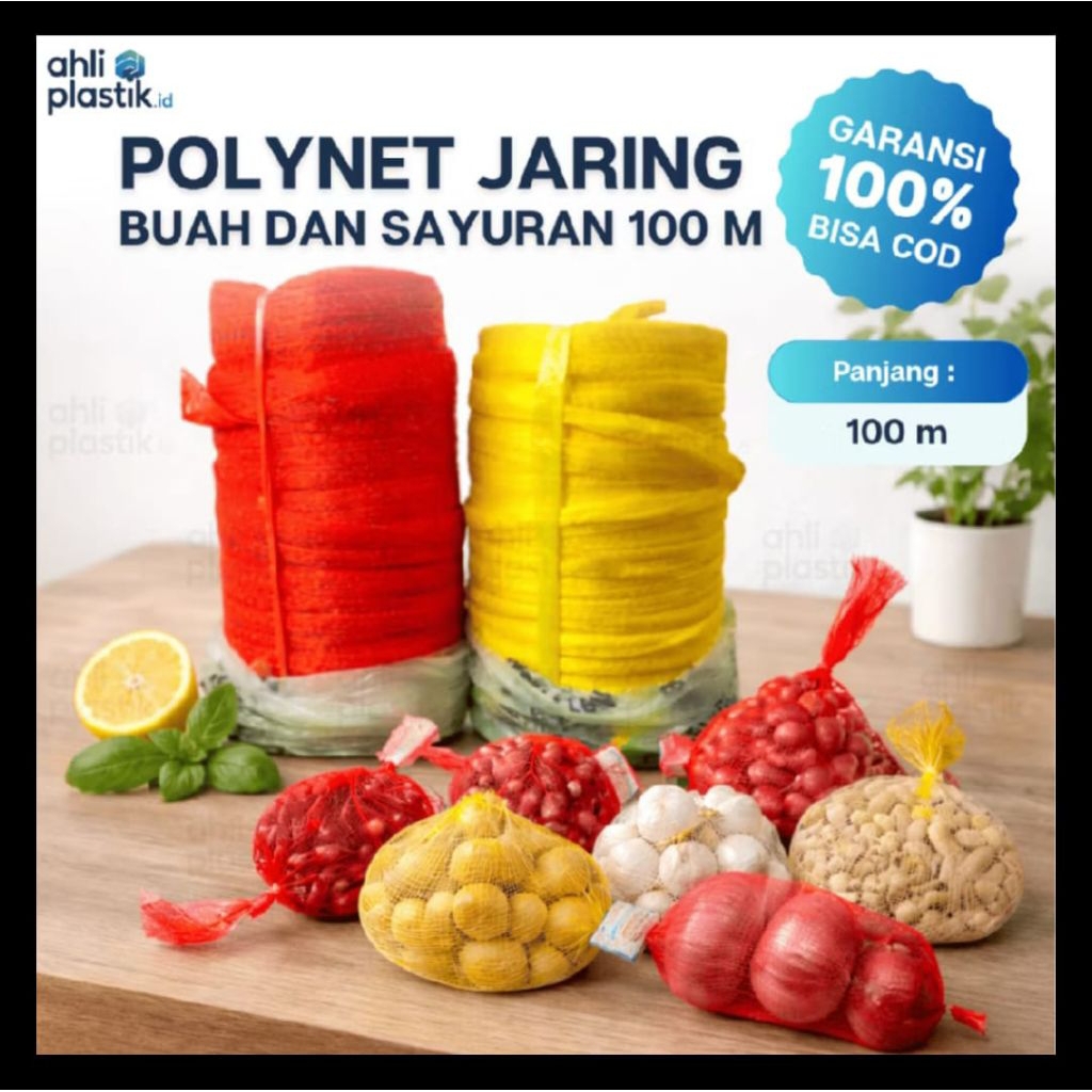 Polynet Jaring Buah / Bawang / Bola Best Fresh 1 Roll x 100m