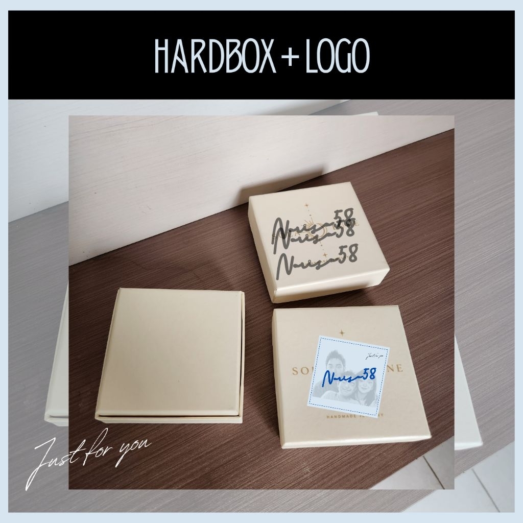 Custom Hardbox + Logo | Kotak Hardbox | Kotak Kado | Hampers | Box Kado Polos
